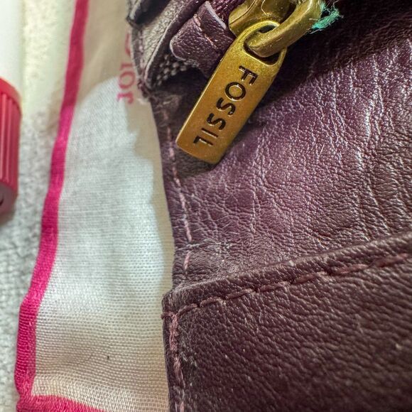 Fossil Liza Leather Wallet Women’s Brown Bifold Y2K 2000s - Picture 9 of 9